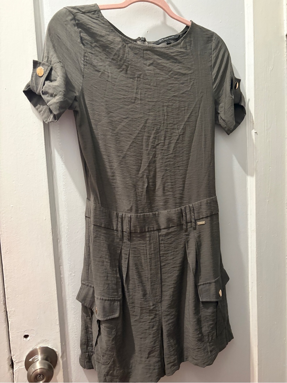 Armani Exchange Olive Crew Neck Tee